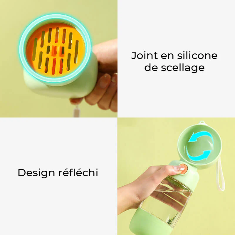 2 en 1 Bouteille d'Eau Portable pour Chien en Extérieur - Image 4
