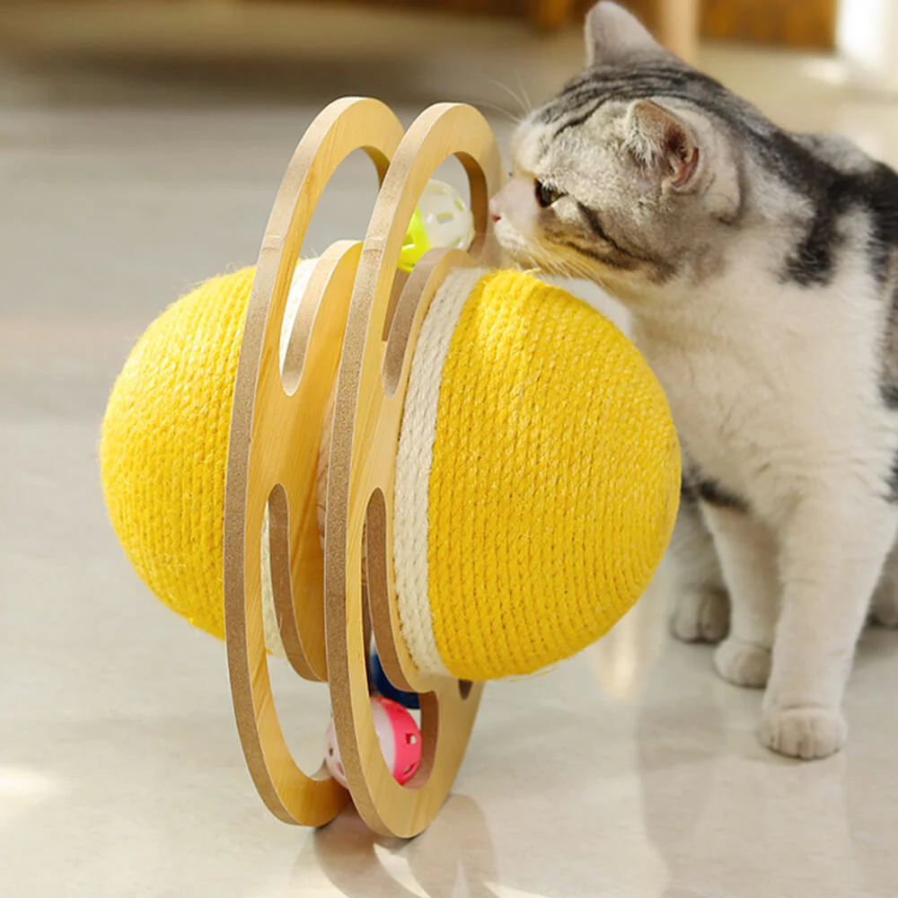 Balle à gratter en sisal jouet interactif pour chat - Image 5