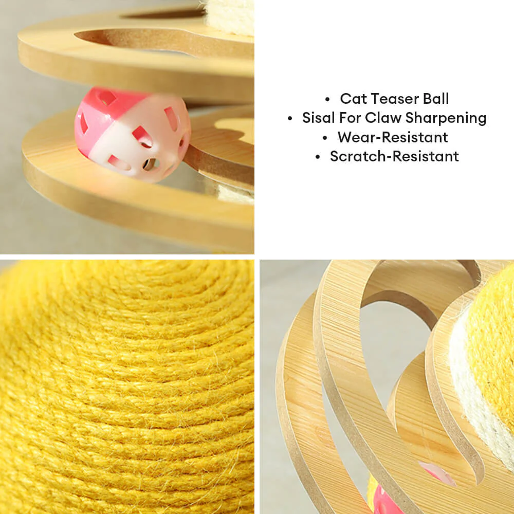 Balle à gratter en sisal jouet interactif pour chat - Image 6
