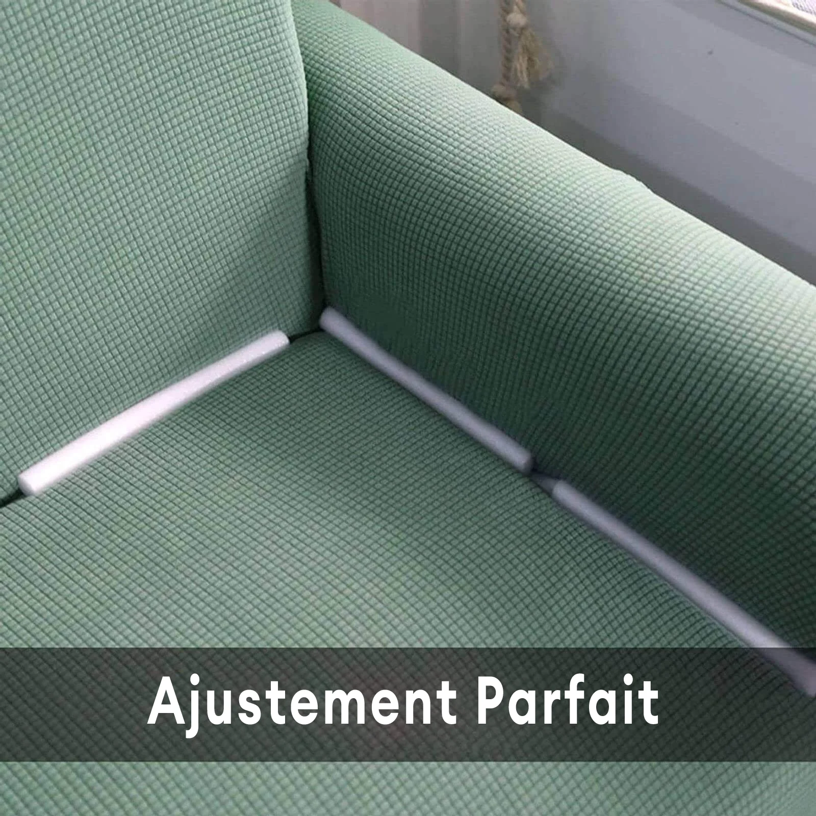 Bâtonnets Fixateurs Antidérapants pour Housse de Canapé en Mousse - Image 4