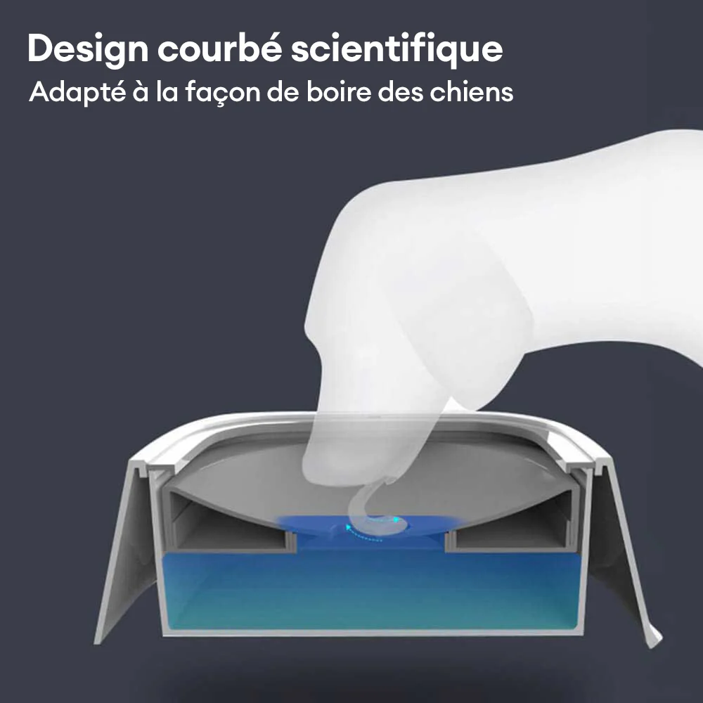 Bol à eau pour chien anti-débordement avec disque flottant pour voyage en voiture - Image 4