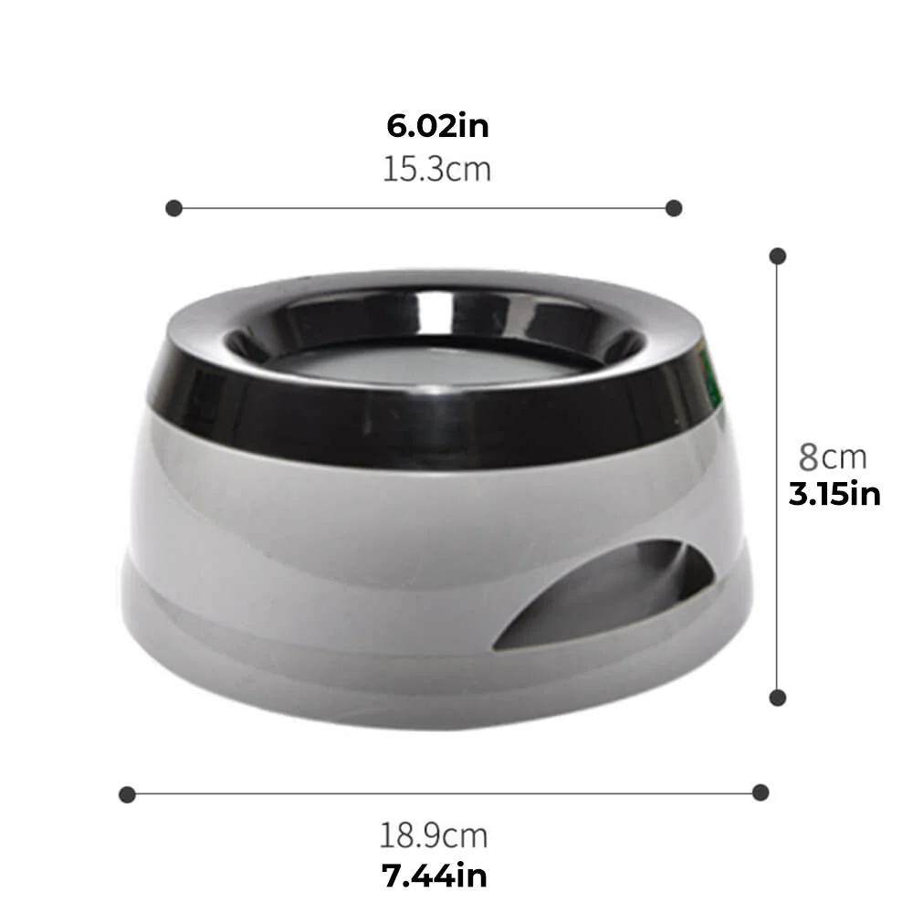 Bol à eau pour chien anti-débordement avec disque flottant pour voyage en voiture - Image 5