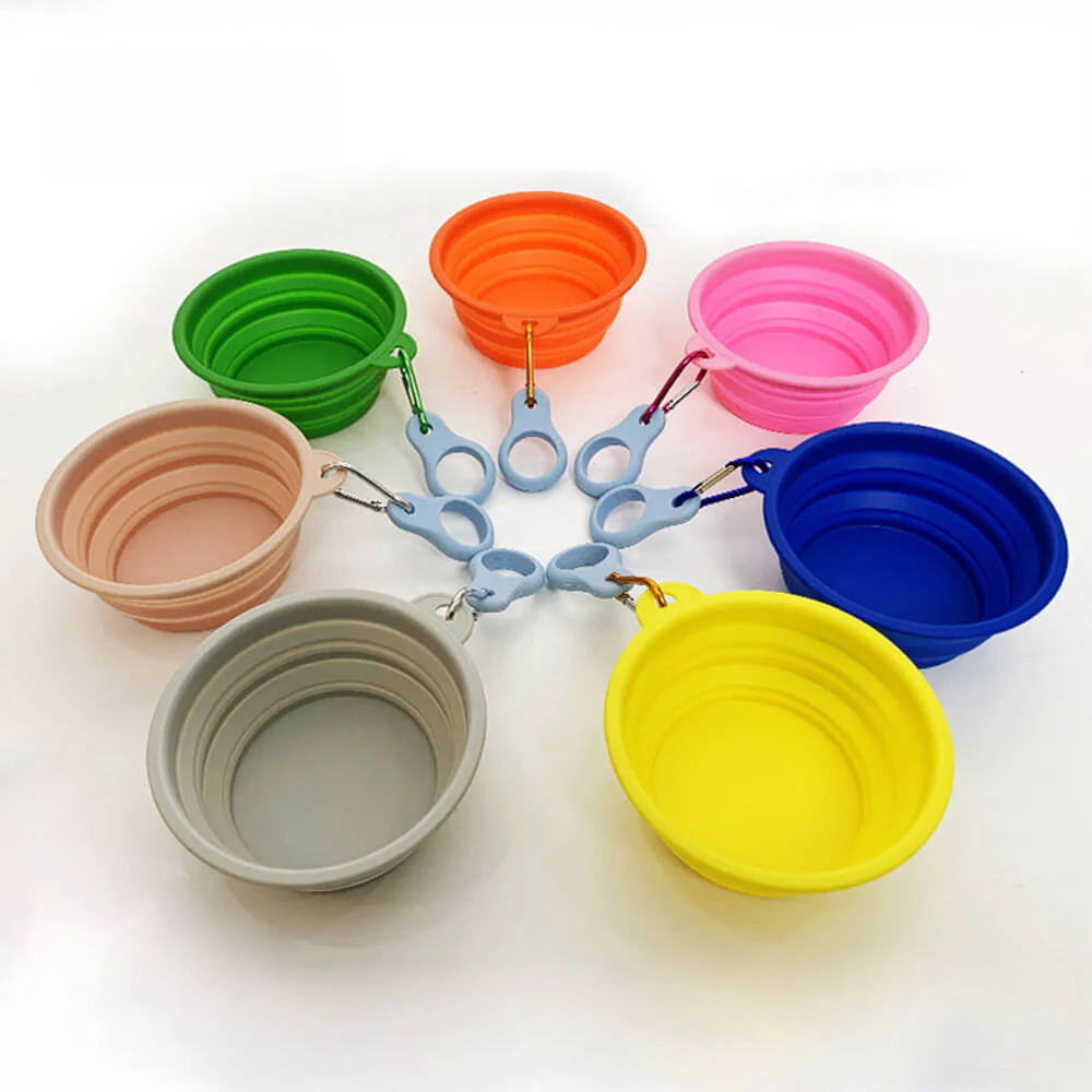 Bol pour chien en silicone portable pliable et extensible pour nourriture et eau - Image 10