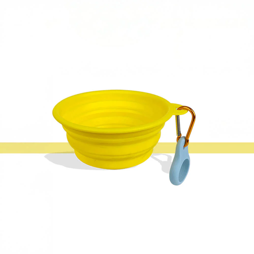 Bol pour chien en silicone portable pliable et extensible pour nourriture et eau - Image 2