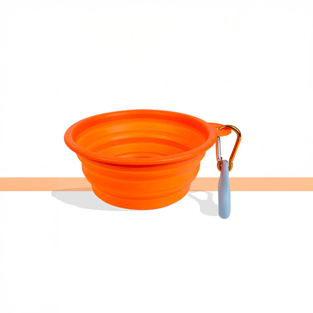 Bol pour chien en silicone portable pliable et extensible pour nourriture et eau - Image 4