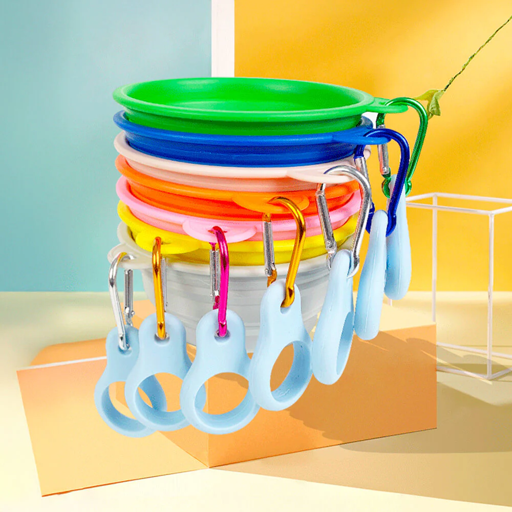 Bol pour chien en silicone portable pliable et extensible pour nourriture et eau - Image 6