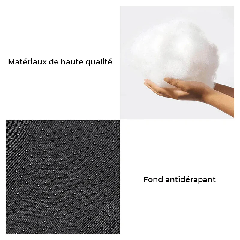 Canapé-lit orthopédique double couche en flanelle pour chien - Image 4