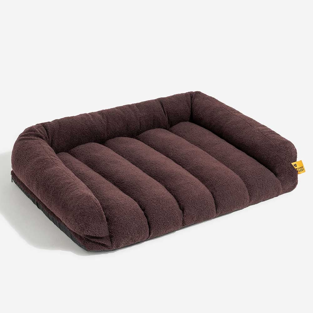 Canapé-lit orthopédique pour chien avec appui-tête souple et confortable modèle - Panier Nuage - Image 10