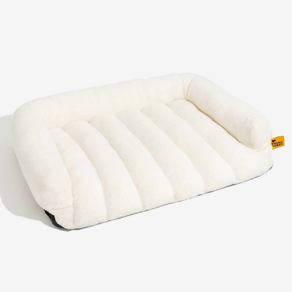 Canapé-lit orthopédique pour chien avec appui-tête souple et confortable modèle - Panier Nuage - Image 9