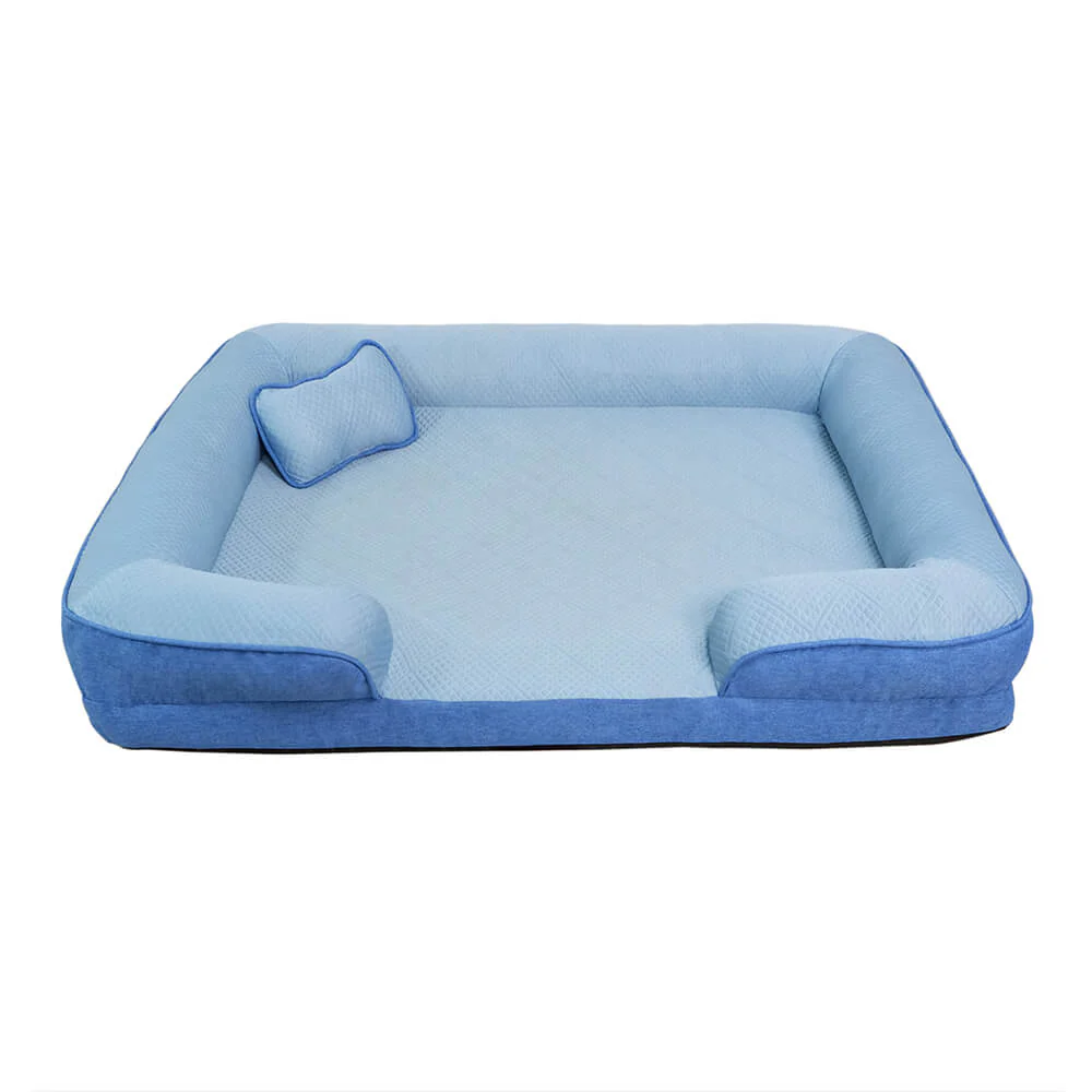 Canapé lit orthopédique rafraîchissant lavable pour grand chien - Image 11
