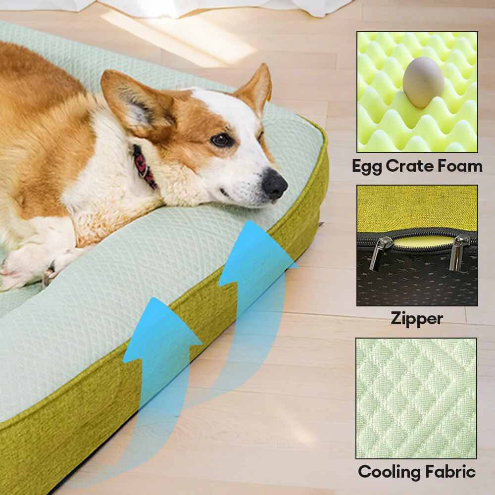 Canapé lit orthopédique rafraîchissant lavable pour grand chien - Image 6