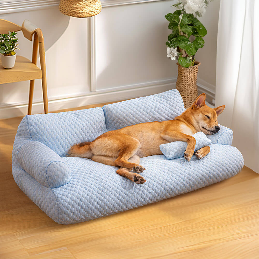 Canapé-lit pour chien lavable et rafraîchissant en soie de glace - Image 10