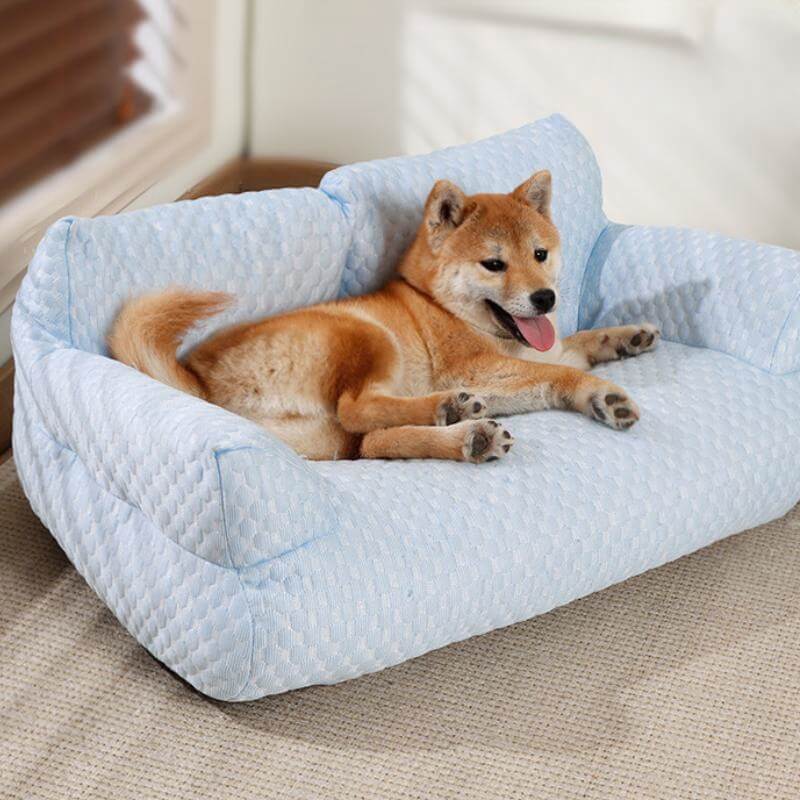 Canapé-lit pour chien lavable et rafraîchissant en soie de glace - Image 12