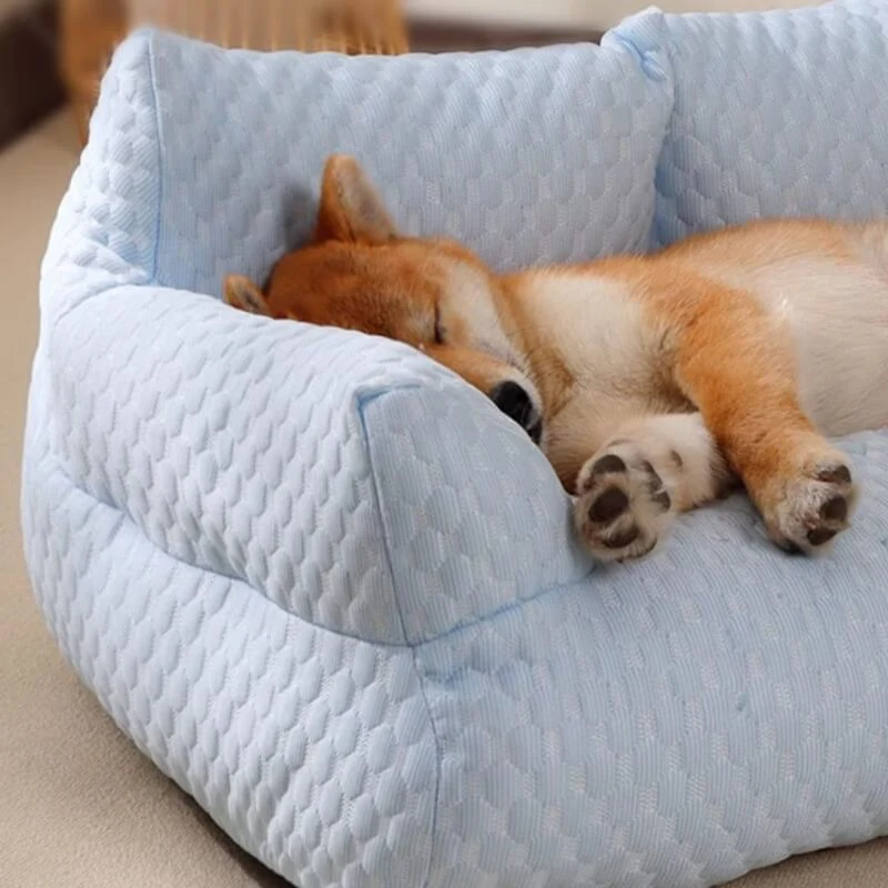Canapé-lit pour chien lavable et rafraîchissant en soie de glace - Image 13