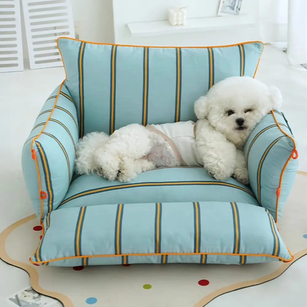 Canapé pour chien en coton confortable et apaisant - Image 2