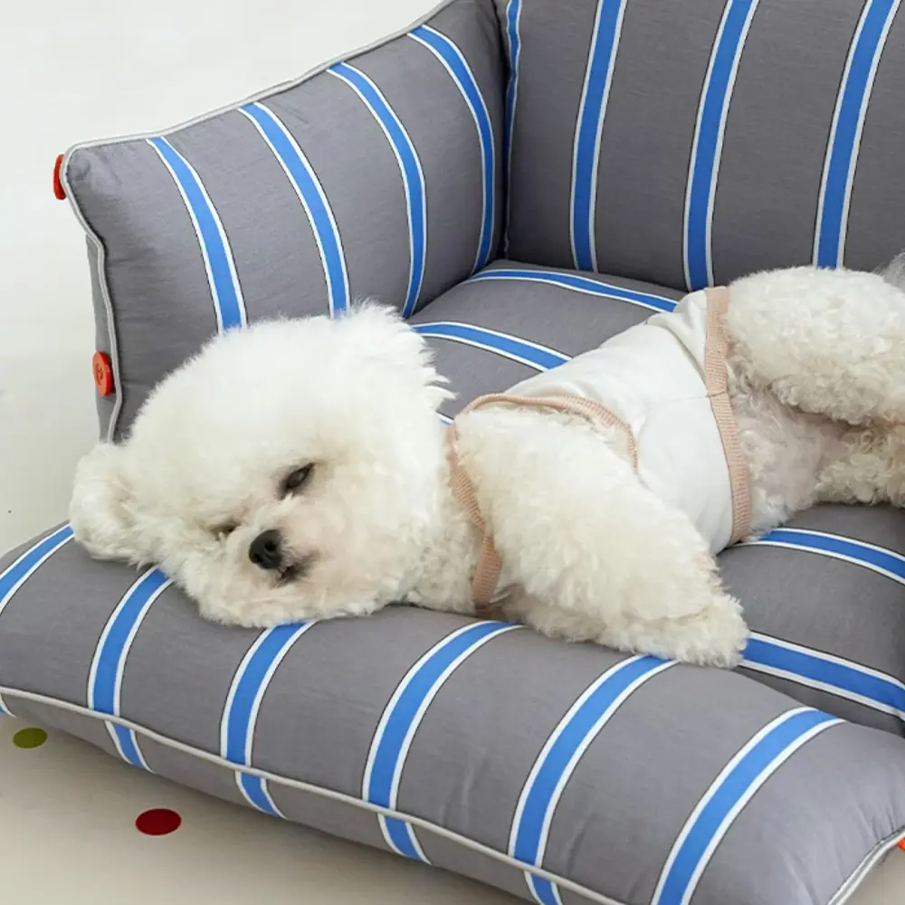 Canapé pour chien en coton confortable et apaisant - Image 6