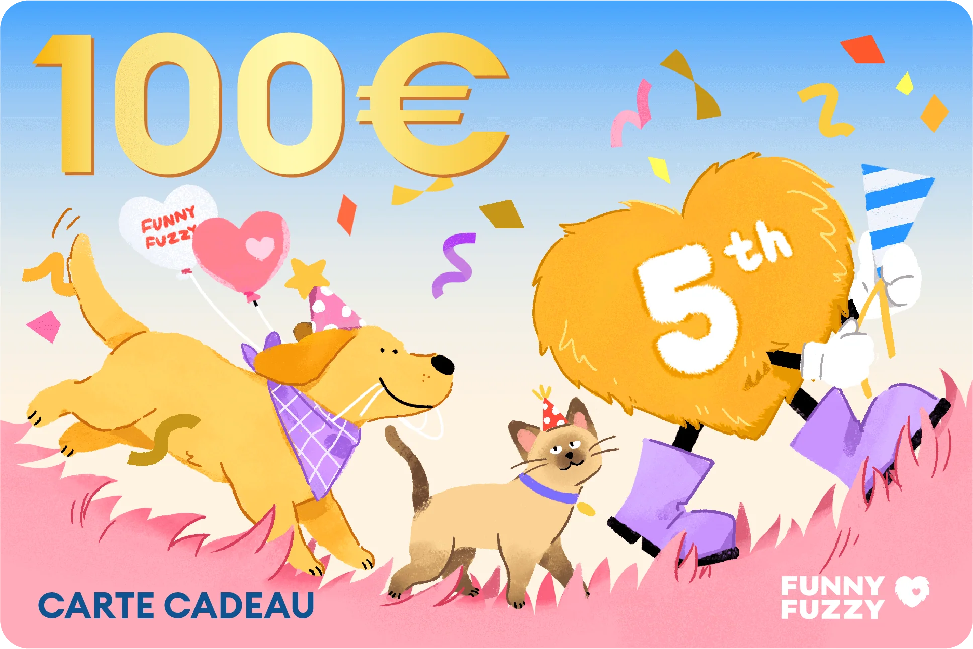 Carte Cadeau Spéciale 5e Anniversaire FUNNYFUZZY 2025 - Image 3