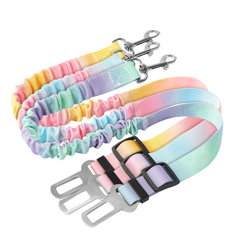 Ceinture de sécurité pour animaux avec amorti élastique dégradé - Image 9