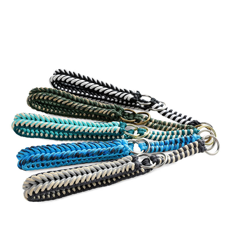 Collier et Laisse Lumineux Grand Chien Faits Main Anti-Traction - Image 8