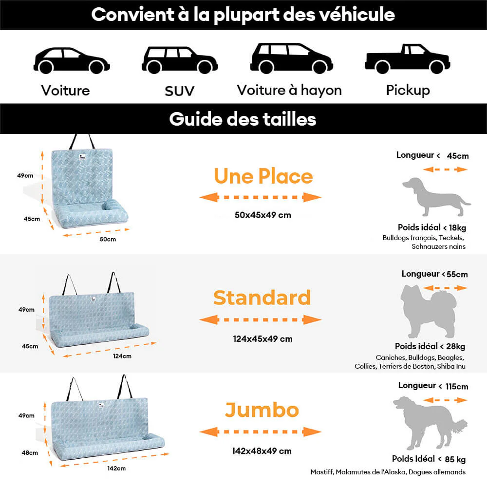Coussin de sécurité pour chien grande taille Chill Rover pour voyage frais en voiture - Image 7