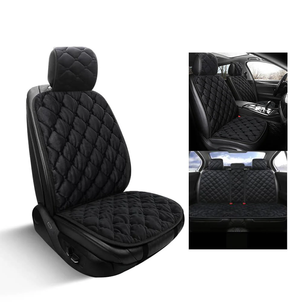 Coussin de siège de voiture en peluche de luxe épais et chaud - Image 6