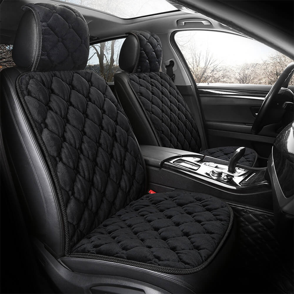 Coussin de siège de voiture en peluche de luxe épais et chaud - Image 9