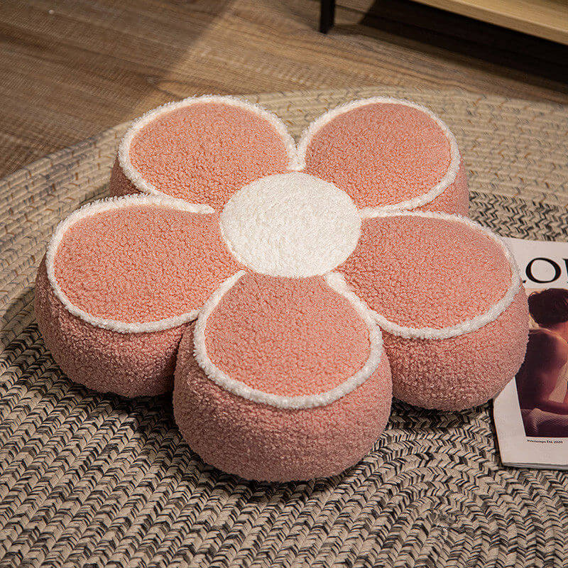Coussin Décoratif Fleuri en Peluche - Image 10