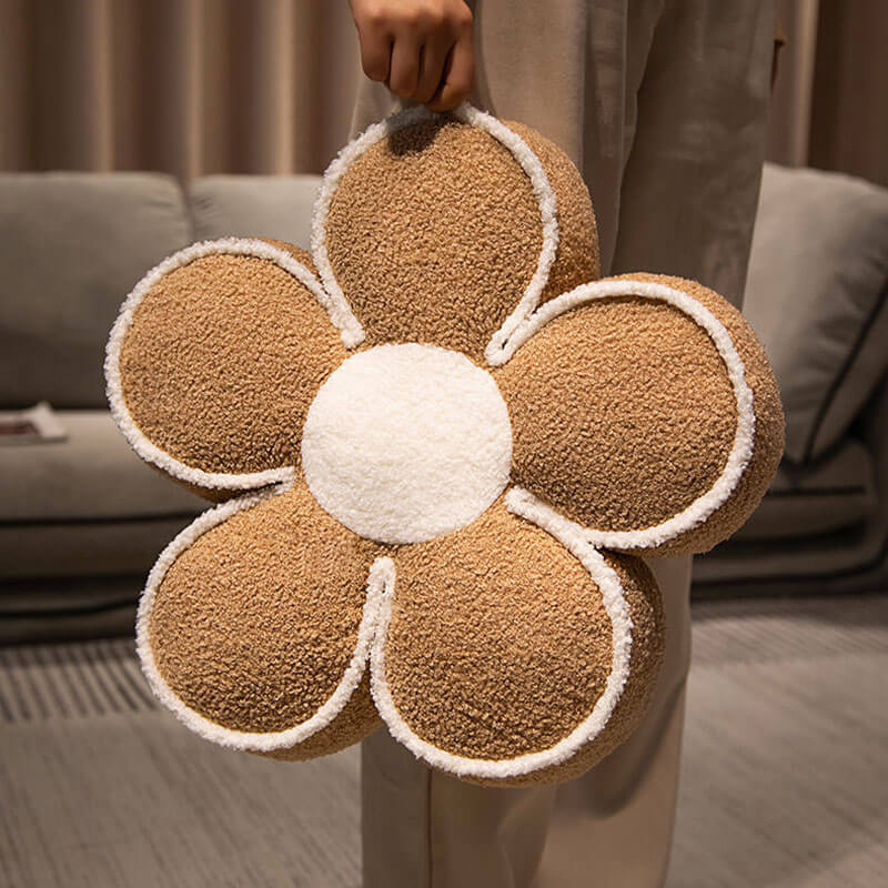 Coussin Décoratif Fleuri en Peluche - Image 6