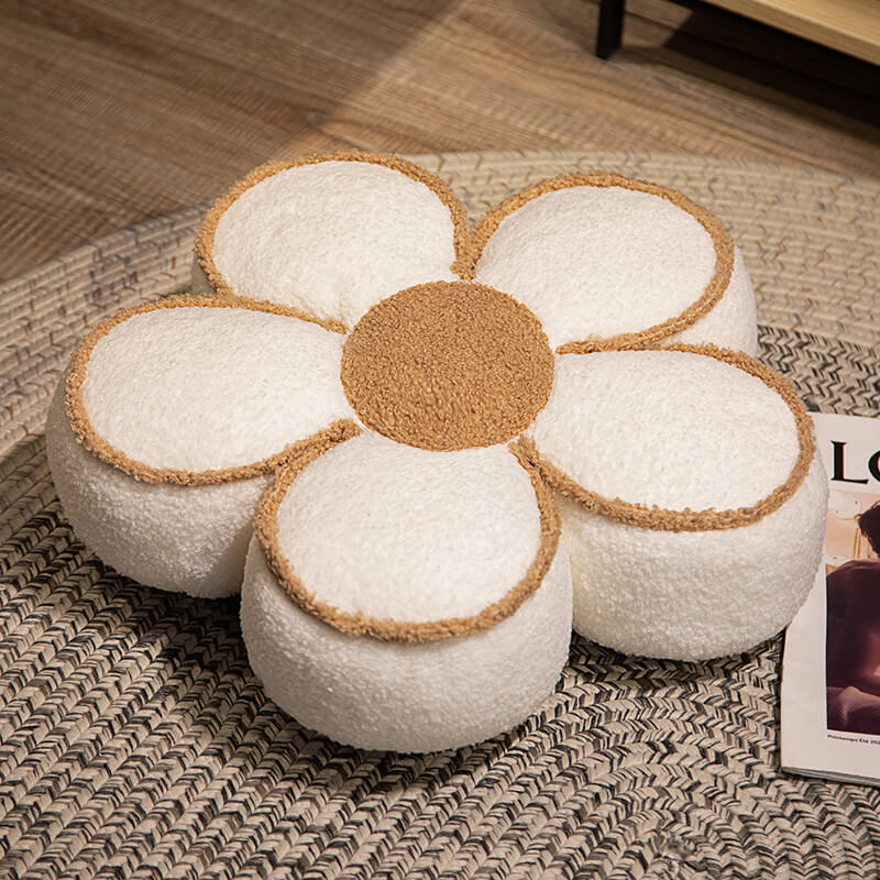 Coussin Décoratif Fleuri en Peluche - Image 7
