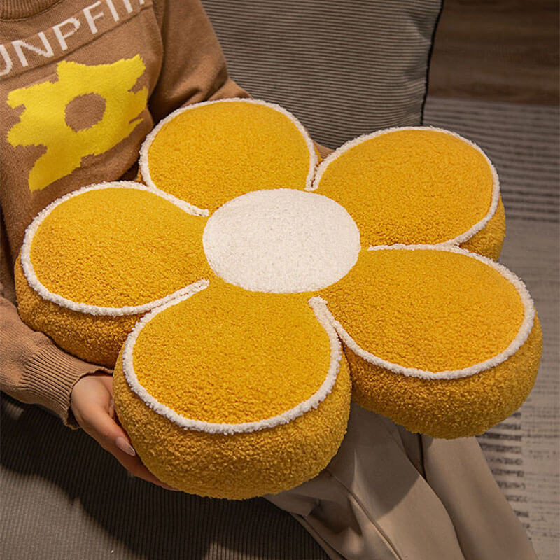 Coussin Décoratif Fleuri en Peluche - Image 8