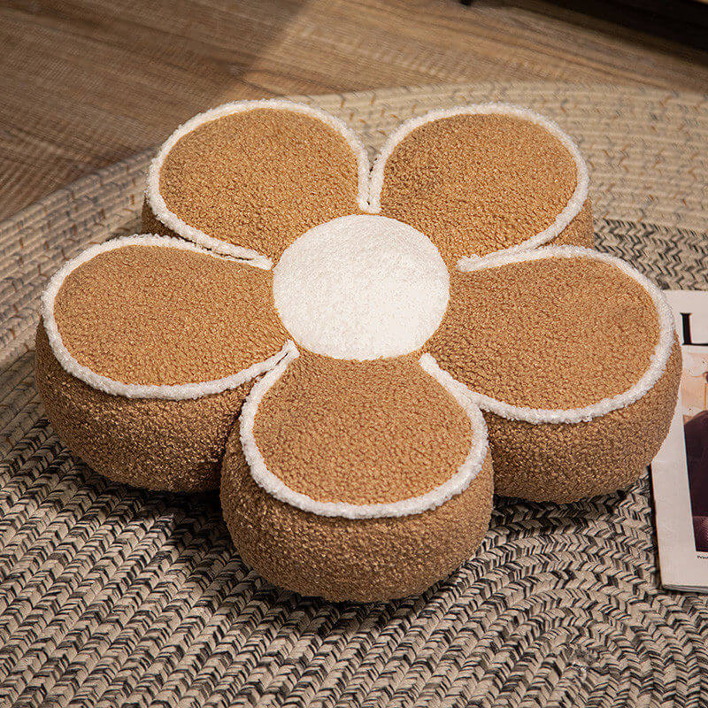 Coussin Décoratif Fleuri en Peluche - Image 9