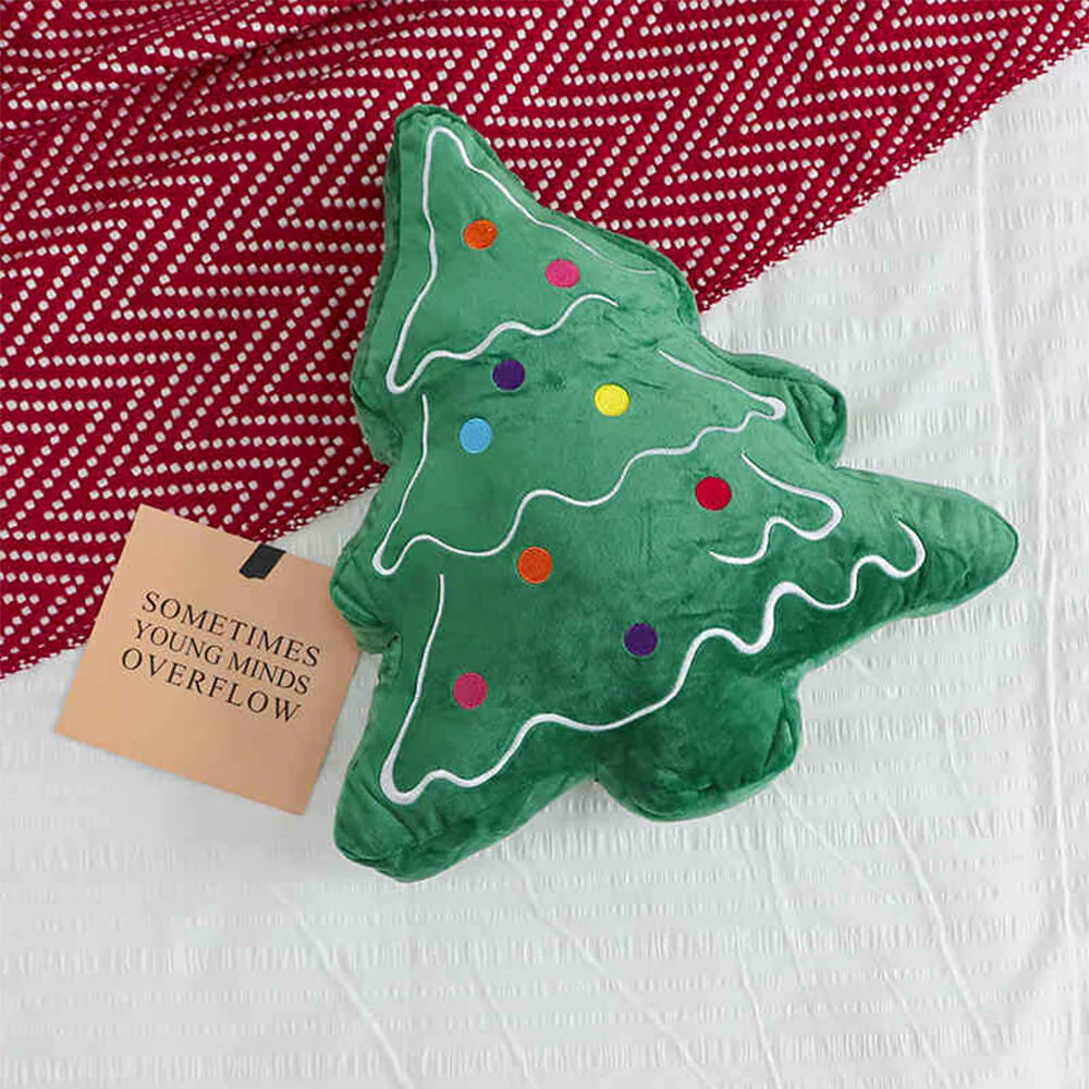 Coussin décoratif pour canapé lombaire pour la maison motif joyeux Noël - Image 10