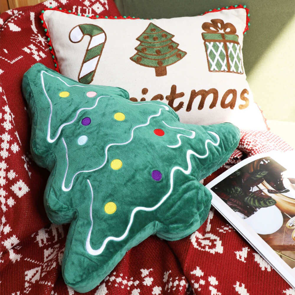 Coussin décoratif pour canapé lombaire pour la maison motif joyeux Noël - Image 9