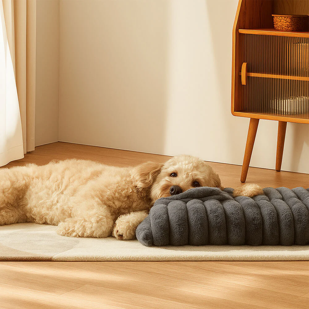 Coussin épais en peluche douillet pour chien avec oreiller apaisant - Image 6