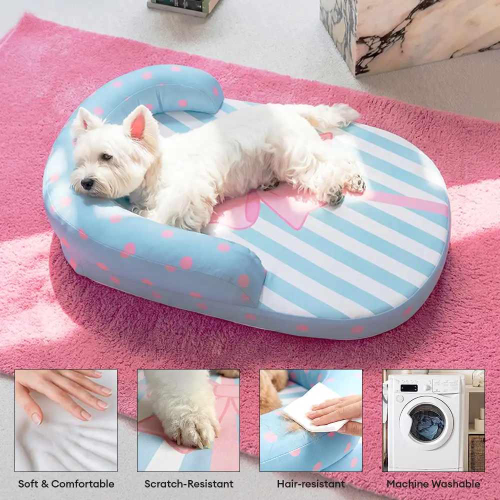 Coussin orthopédique pour chien avec support de cou respirant et rafraîchissant lits pour chien - Image 4