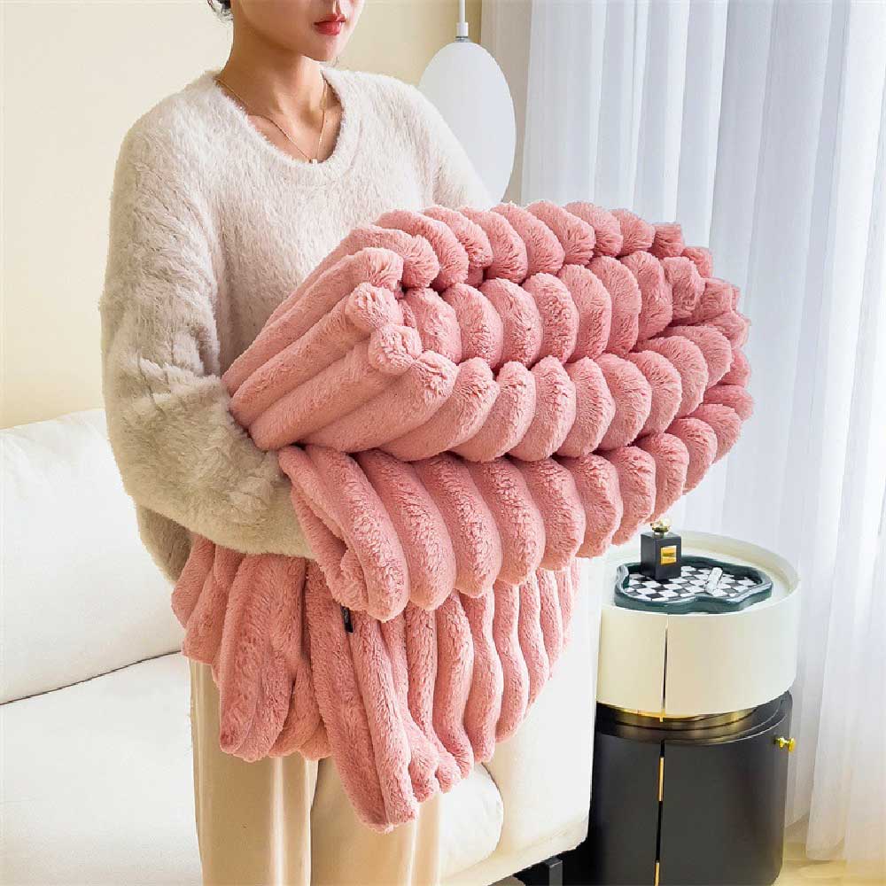 Couverture Chaude en Fausse Fourrure de Lapin pour Canapé et Lit pour Chien et Humain - Image 12