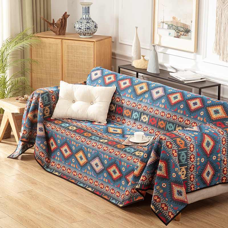Jeté de canapé housse de canapé multifonctionnelle en jacquard marocain - Image 2