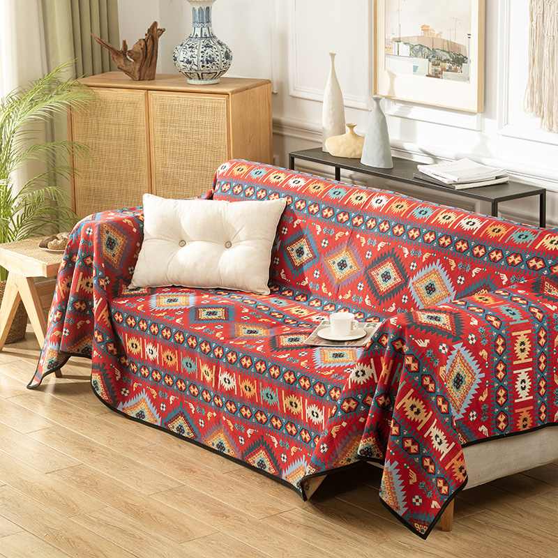 Jeté de canapé housse de canapé multifonctionnelle en jacquard marocain - Image 4