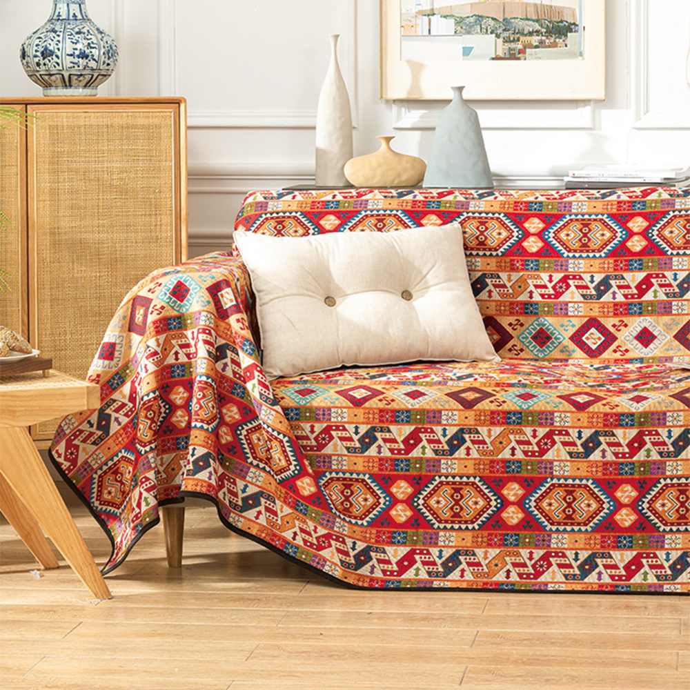 Jeté de canapé housse de canapé multifonctionnelle en jacquard marocain - Image 5
