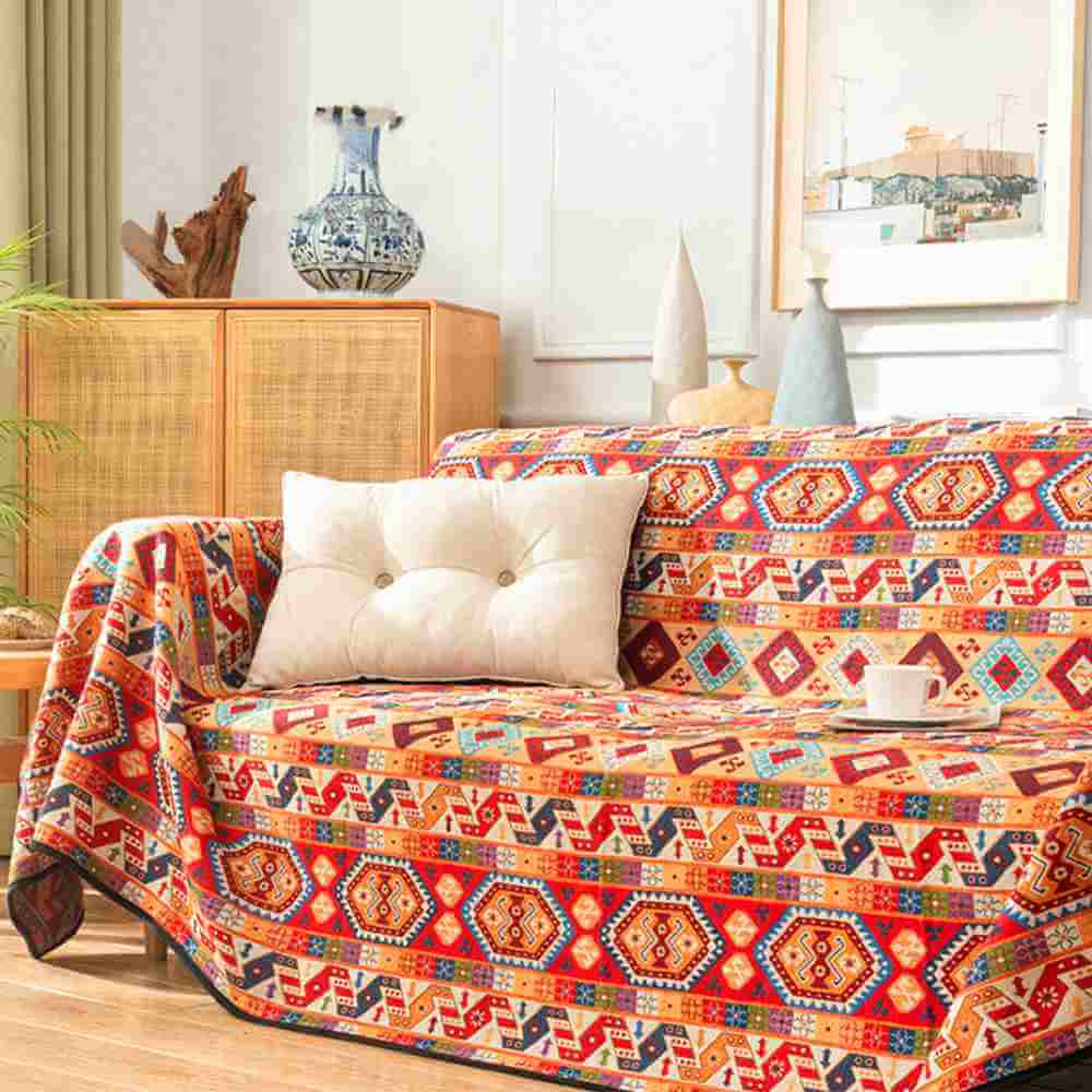 Jeté de canapé housse de canapé multifonctionnelle en jacquard marocain - Image 7