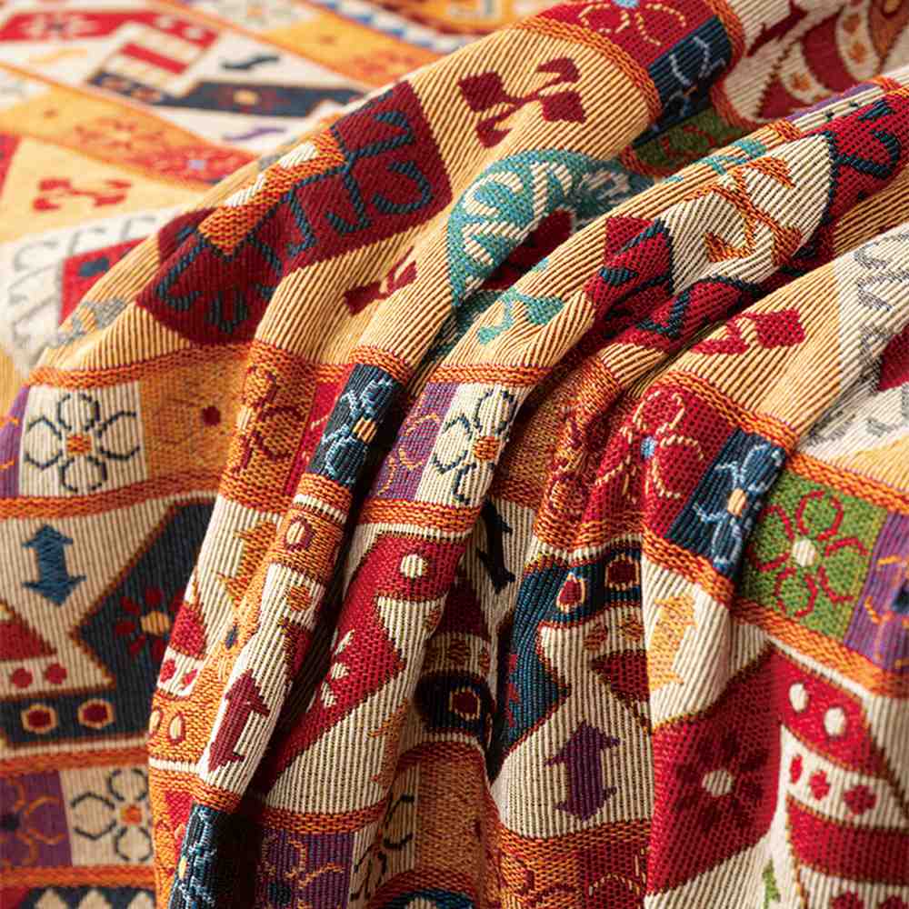 Jeté de canapé housse de canapé multifonctionnelle en jacquard marocain - Image 8