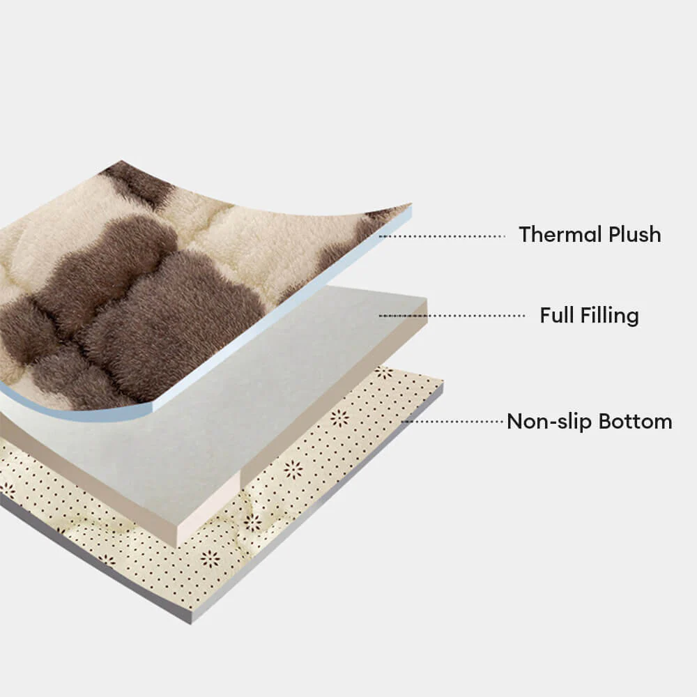 Couverture de matelas en peluche à motifs carreaux et taie d'oreiller - Image 19
