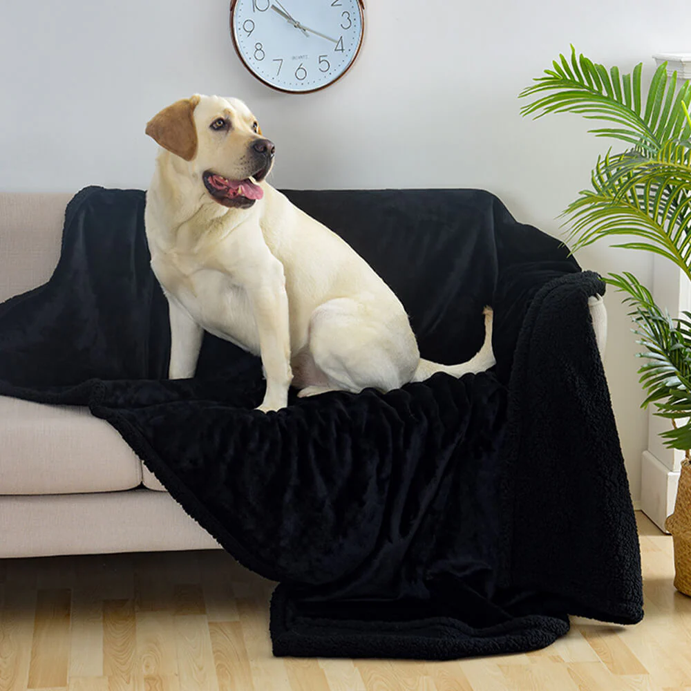 Couverture épaisse en polaire Sherpa imperméable pour chien - Image 7