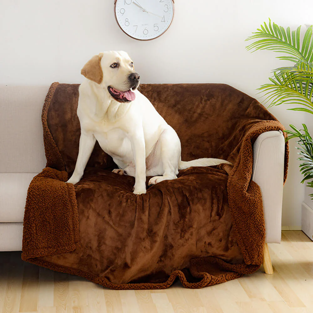 Couverture épaisse en polaire Sherpa imperméable pour chien - Image 8