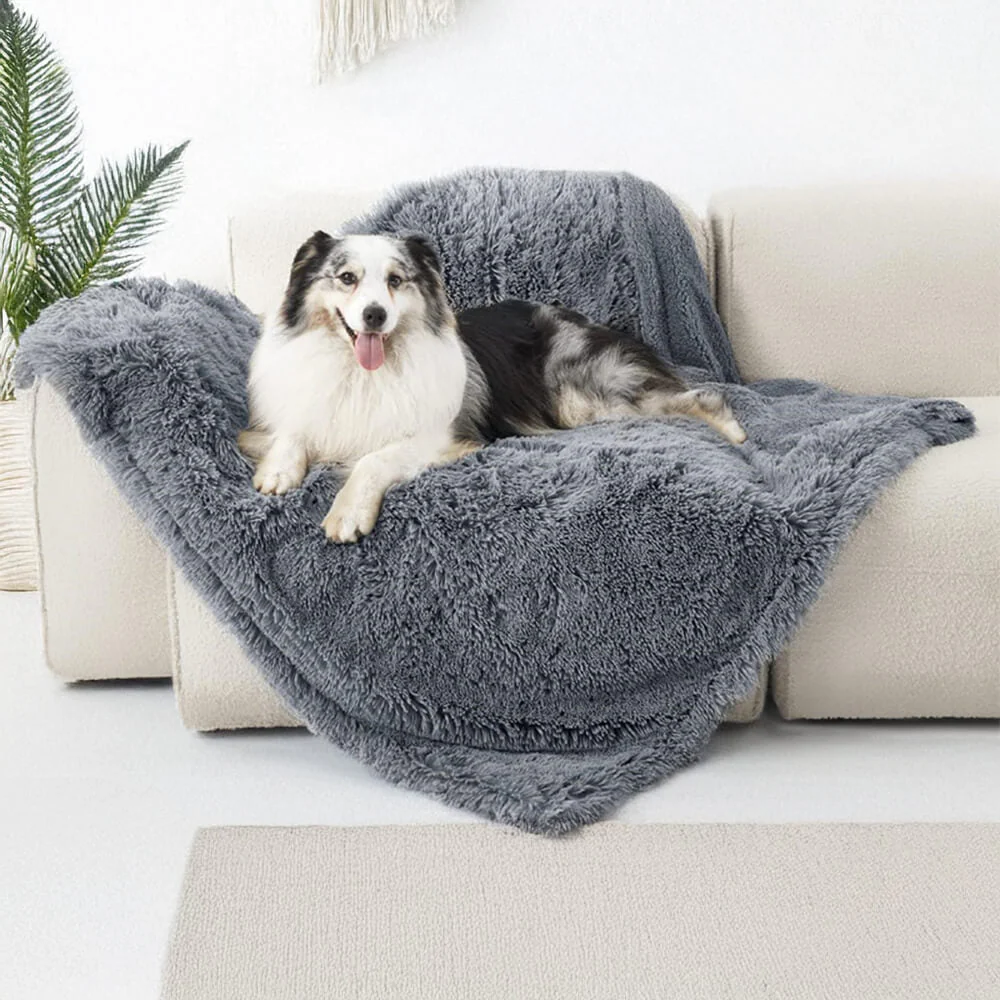 Couverture luxueuse en peluche imperméable et chaude pour chien - Image 9