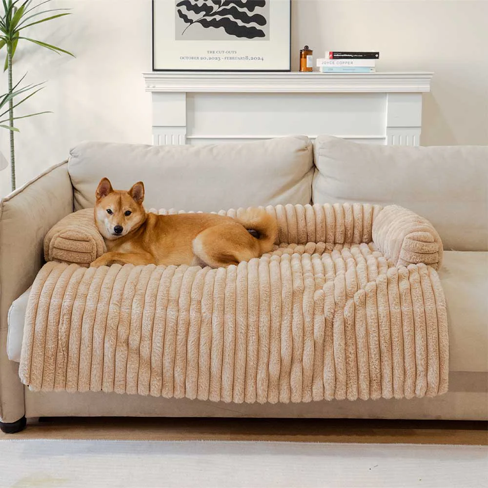 Couverture moelleuse pour canapé et tapis pour chien - Image 7