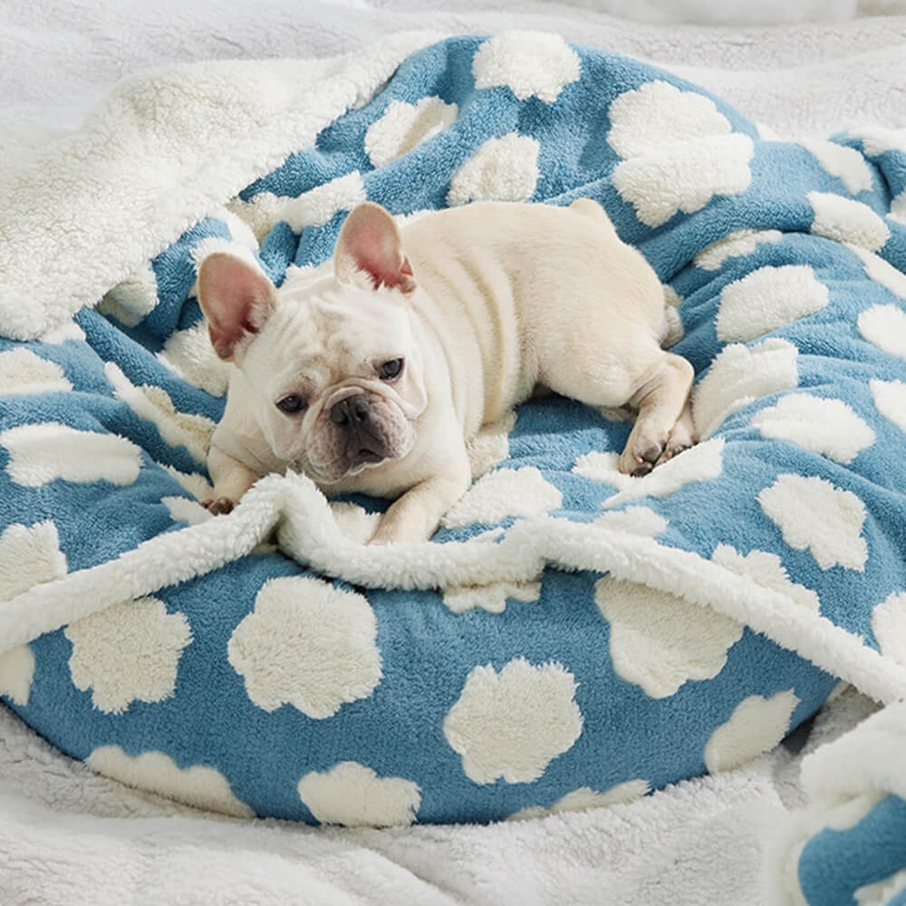 Couverture pour Chien Multi-Fonctionnelle Imperméable en Sherpa à Motif Nuage - Image 11