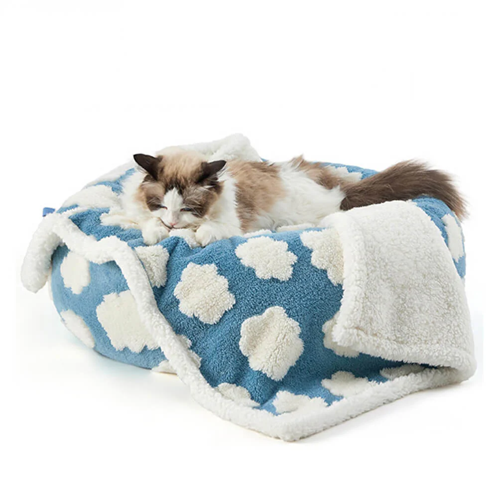 Couverture pour Chien Multi-Fonctionnelle Imperméable en Sherpa à Motif Nuage - Image 12