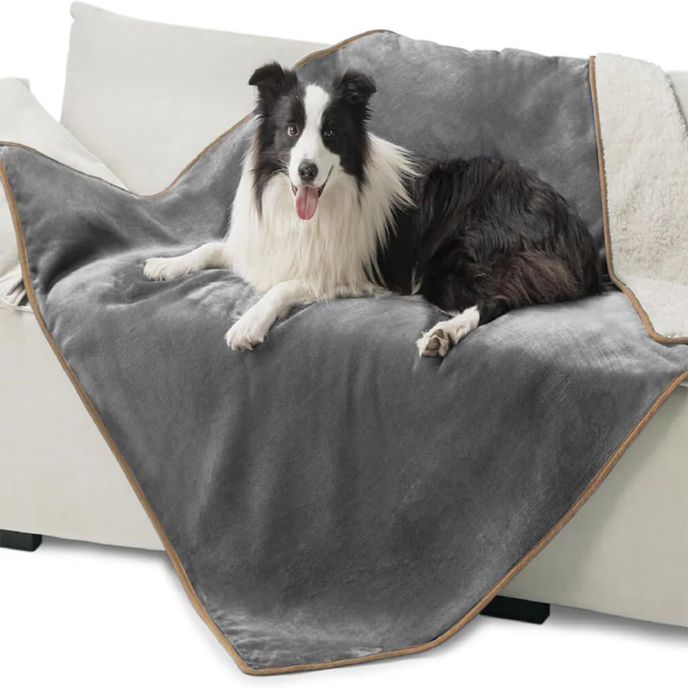 Couverture réversible en polaire pour animaux douce et protectrice
