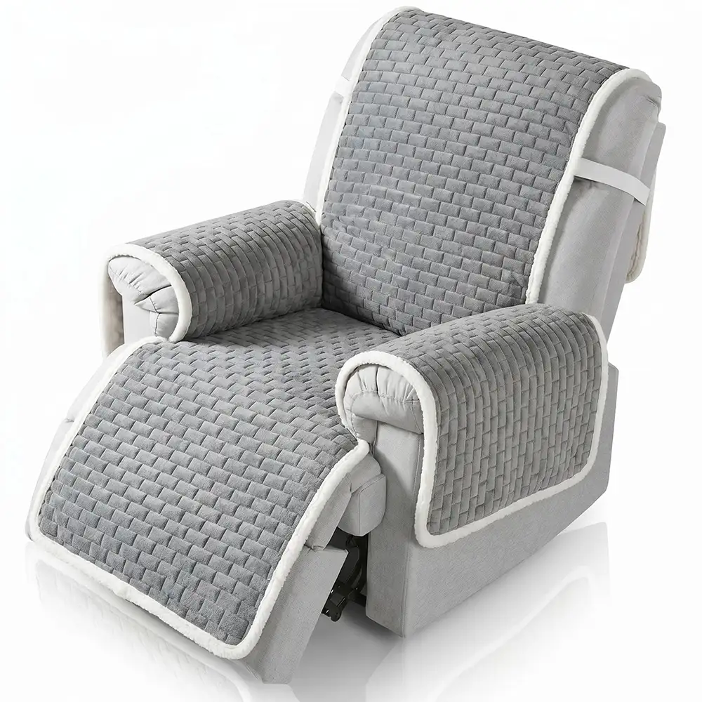 Couvre-canapés en peluche One-Piece Housses de Canapé résistants aux rayures avec des sangles élastiques - Image 16
